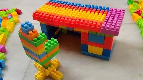 Satisfying DIY Table, Chair/Building Blocks/block game/Lego building blocks#asmr#buildingblocks#lego