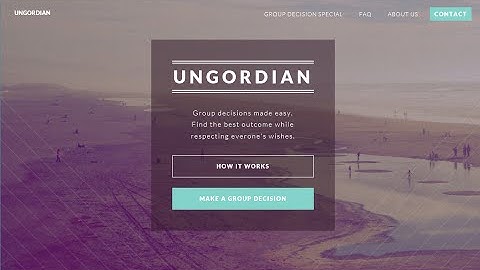 Final Project CS50 2015 - Ungordian.com