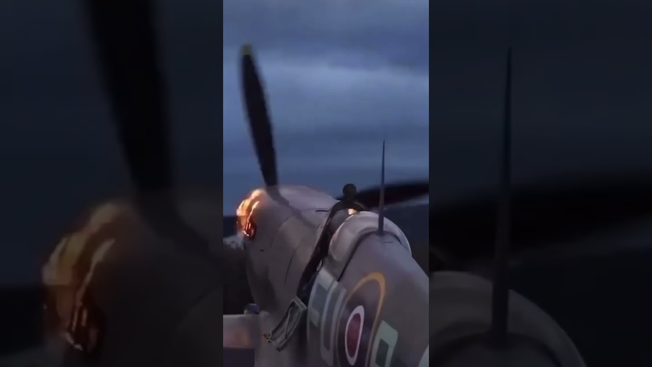 Spitfire Merlin Engine start up sound #spitfire #rafconingsby #airforce #spitfireaudio #raft