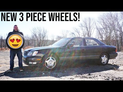 NEW WHEELS FOR THE LEXUS LS400!