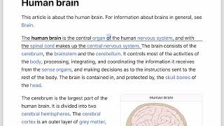 Human brain - Wikipedia - Part 1/2