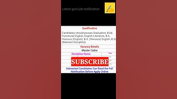 School education dept Punjab cadre master online form 2021। punjab master cadre 2021 job । #shorts