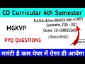 co curricular 4th semester general Hindi mgkvp 2026 | co curricular general Hindi 4th semester