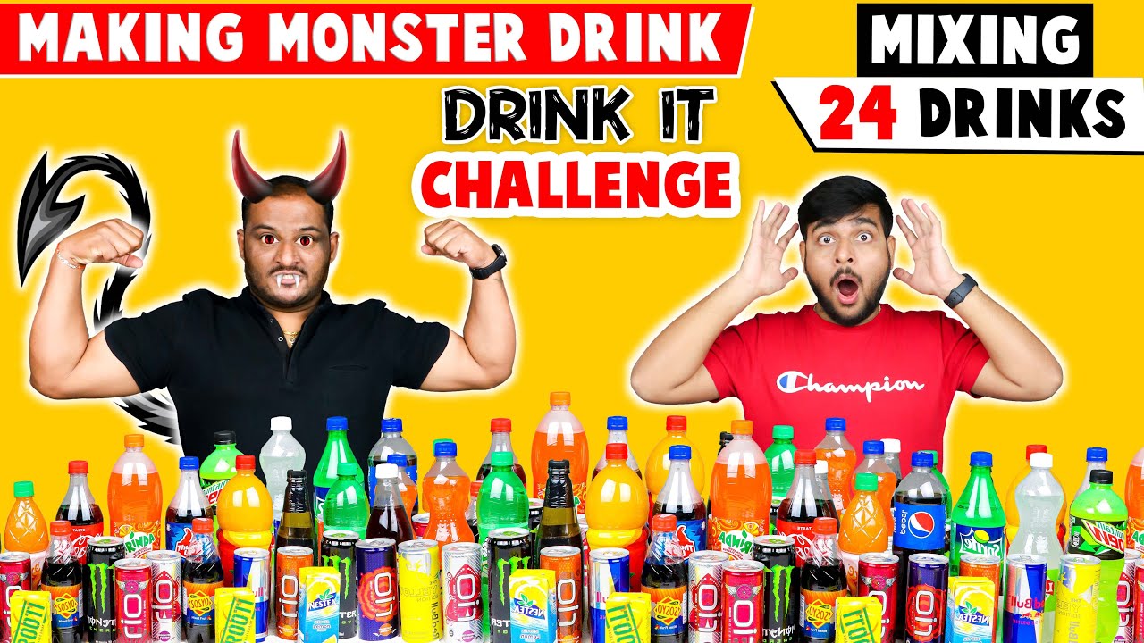 MIXING ALL OUR 24 DRINKS TOGETHER AND DRINKING IT Mix It & Drink It