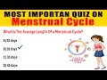 Menstrual Cycle: TOP 50 MCQs and Answers | Key Quiz for Nursing Exams