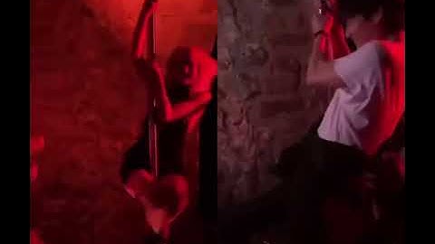 Taehyung and Lisa Pole Dancing at the after party of Celine PFW