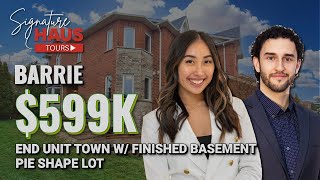 You Can'tMiss this Perfect Starter: End Unit Townhouse in Painswick South | 70 Gadwall Ave, Barrie