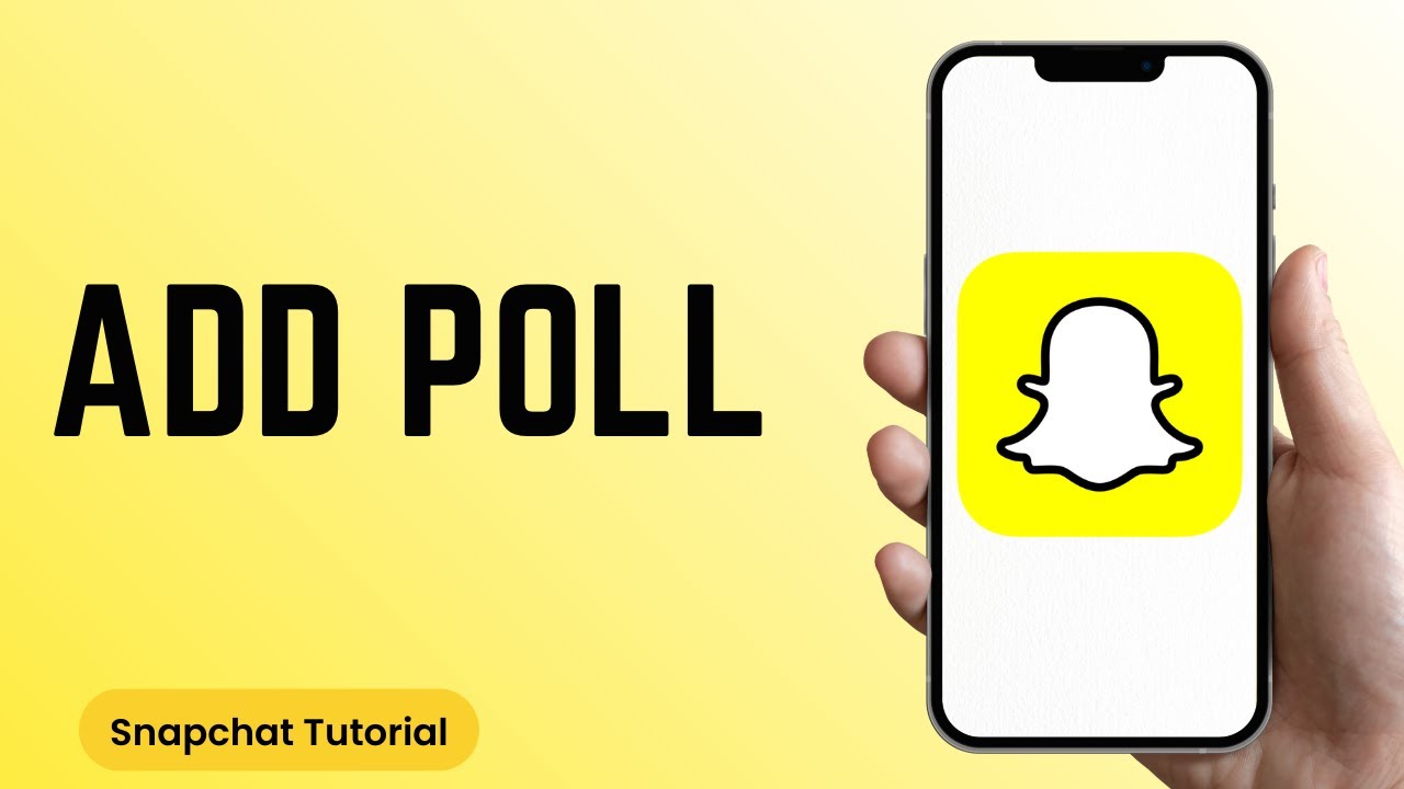 Snapchat Poll Feature How To Add Poll On Snapchat - YouTube