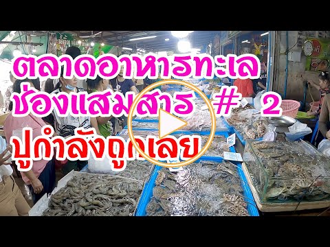 ตลาดอาหารทะเลช่องแสมสาร #2 ตอนนี้ปูกำลังถูกเลย