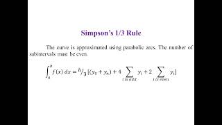 Trapezoidal & Simpson’s Rules