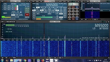 WBCQ Testing 3265 Khz Shortwave received sdrplay RSP1A receiver