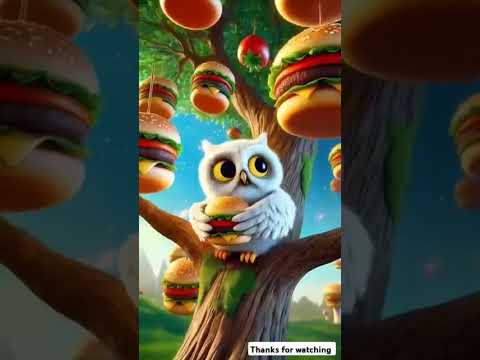 on owl plants a burger tree by the side of the road 🛣️ 🦉🎄#ai #o.........