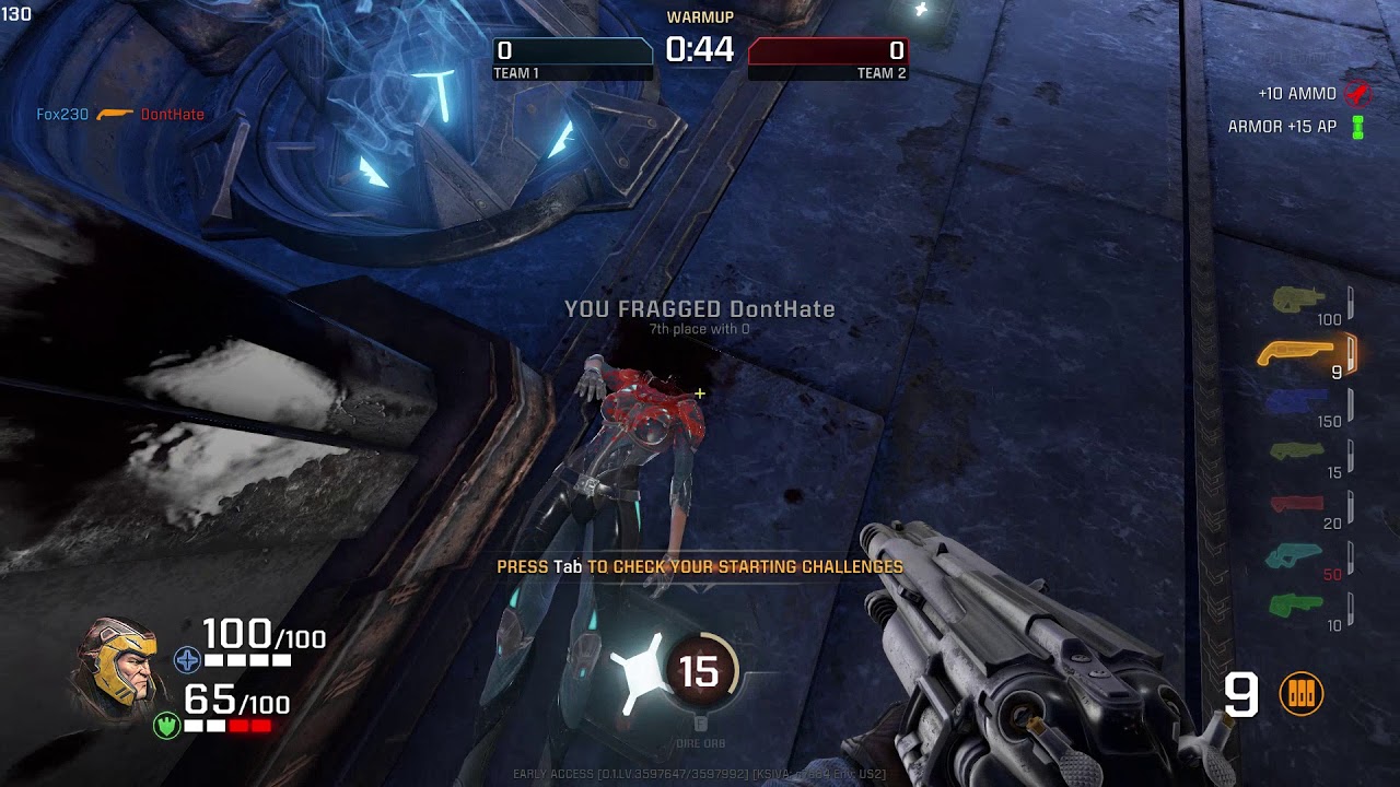 Quake Champions Nyx Gore headshot YouTube
