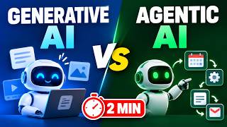 Information Agentic AI vs Generative AI 🤖 | Real-Life Example in 2 Minutes News