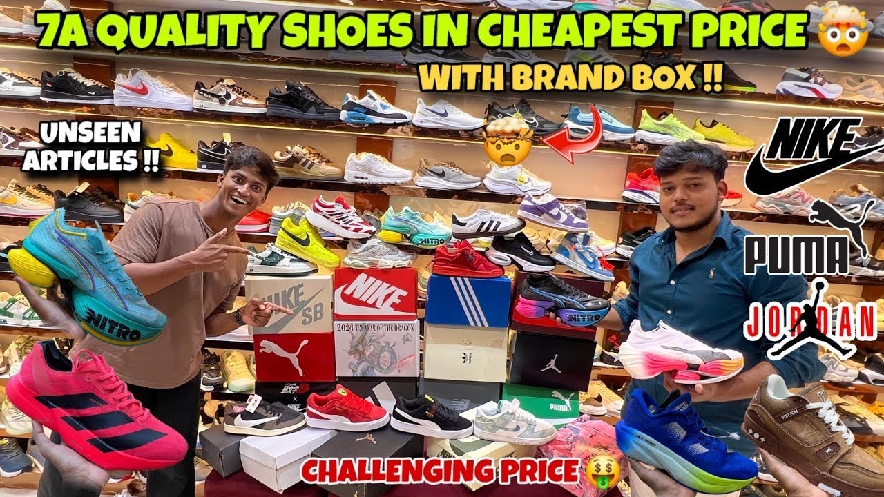 Cheapest 7A Quality Shoes In Mumbai | First Copy Branded Shoes Market | 9A Quality Shoes Shop