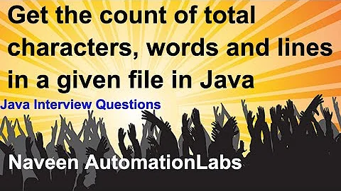 Get the count of total characters, words and lines in a given file in Java
