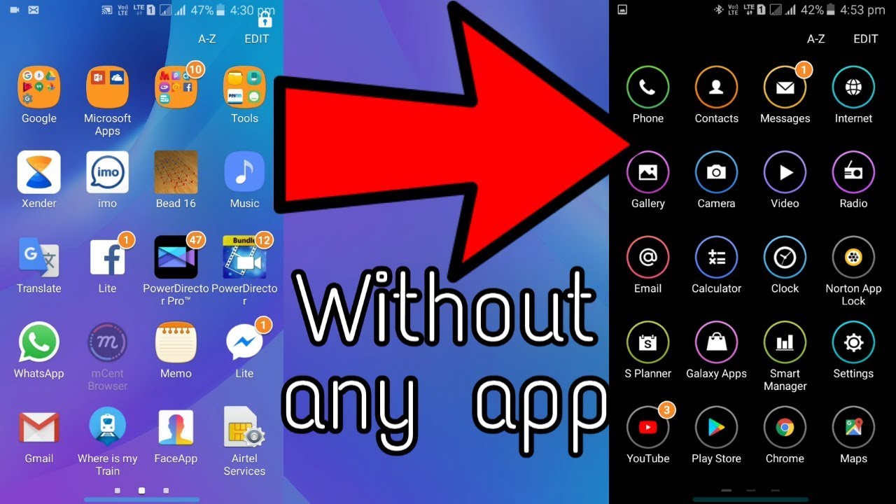 Unique theme for Samsung mobile black theme sd black our