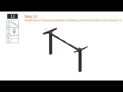 AODK Electric Standing Desk with Drawers & Keyboard Tray — Assembly Guide