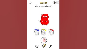 Brainout 🧠 crazyfind। Level 31। where is the pink pig। @Raratewa.