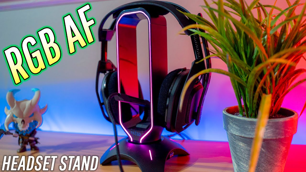 THIS Headset Stand Has RGB AND A Bungee for only $40😳 (TNSHADOW)