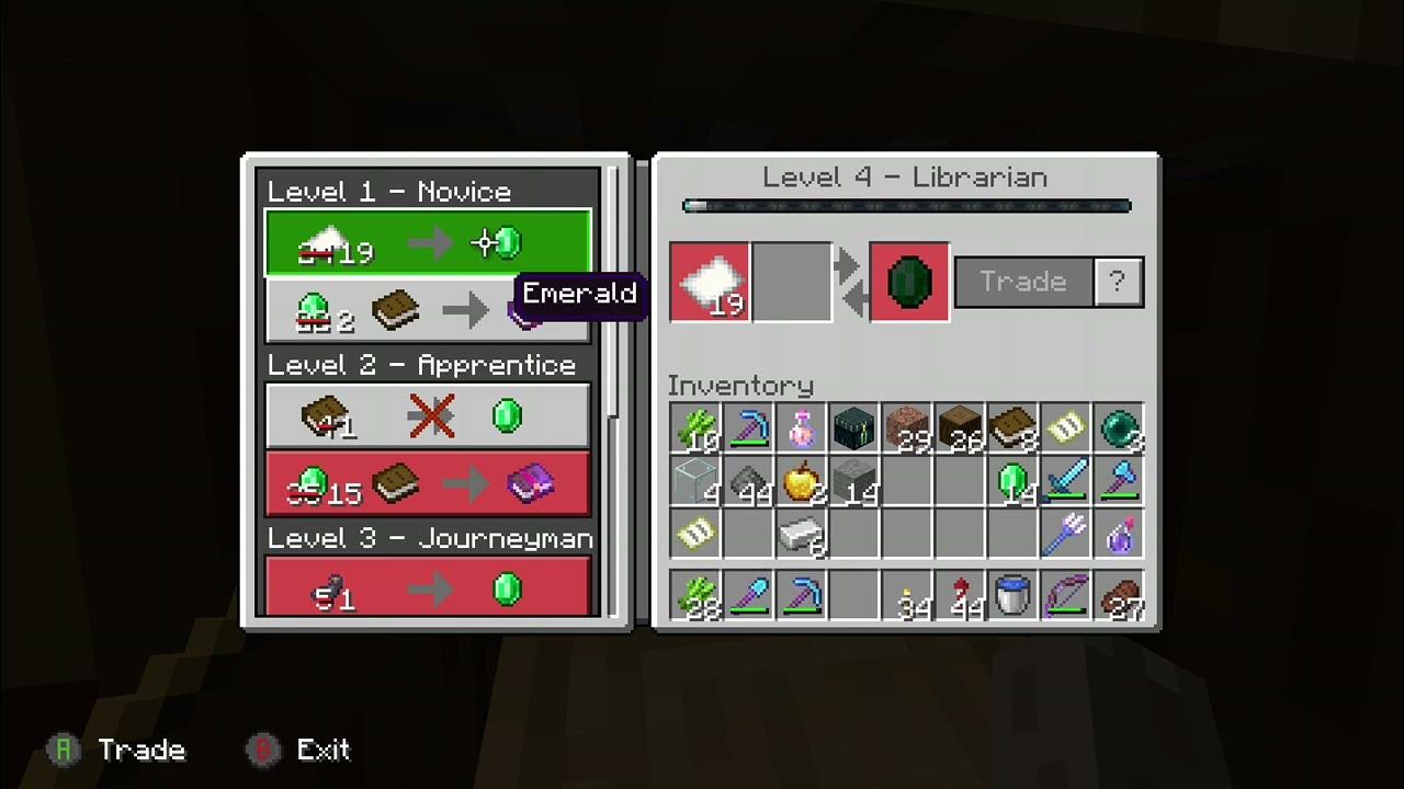 Very Rare Villager Trade. Mending, Unbreaking 3 Then Mending YouTube