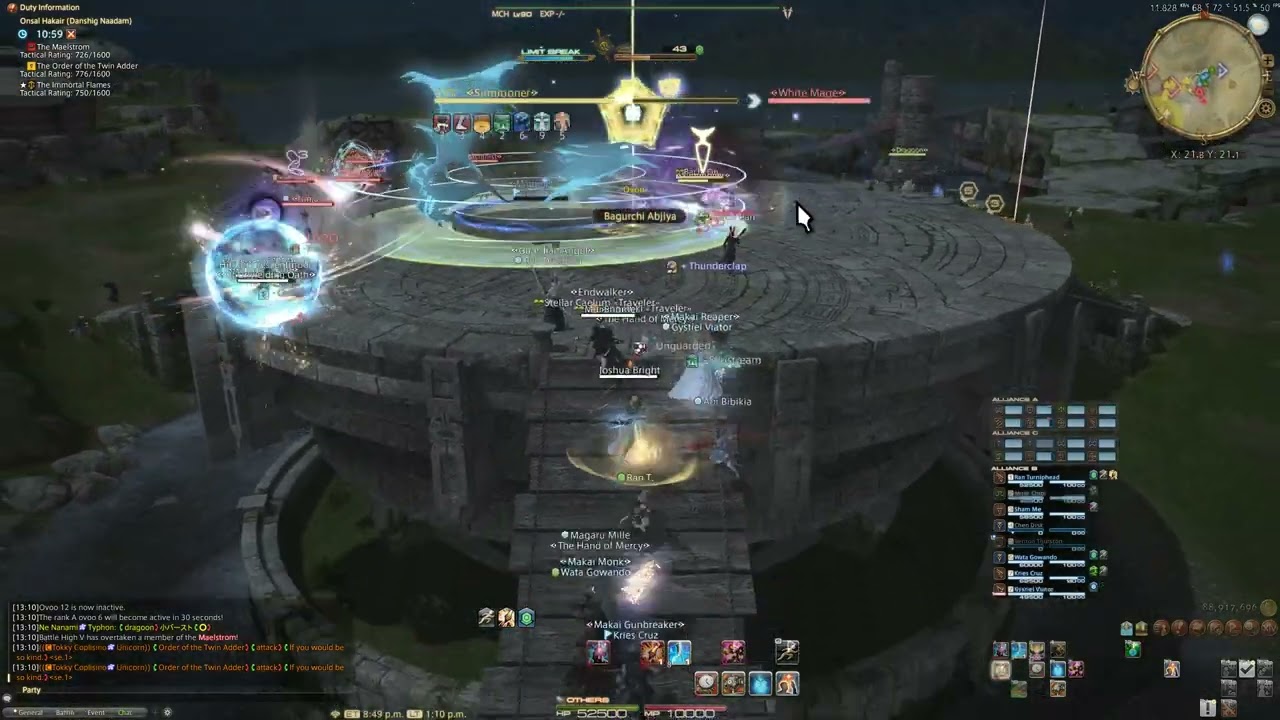 FFXIV Frontlines PVP - Onsal Hakair 10Mar2023 - MCH POV [Elemental DC]