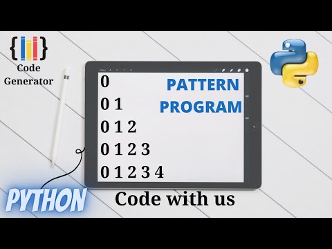 Pattern Program For Python | Python for Beginner | Code Generator | CG.