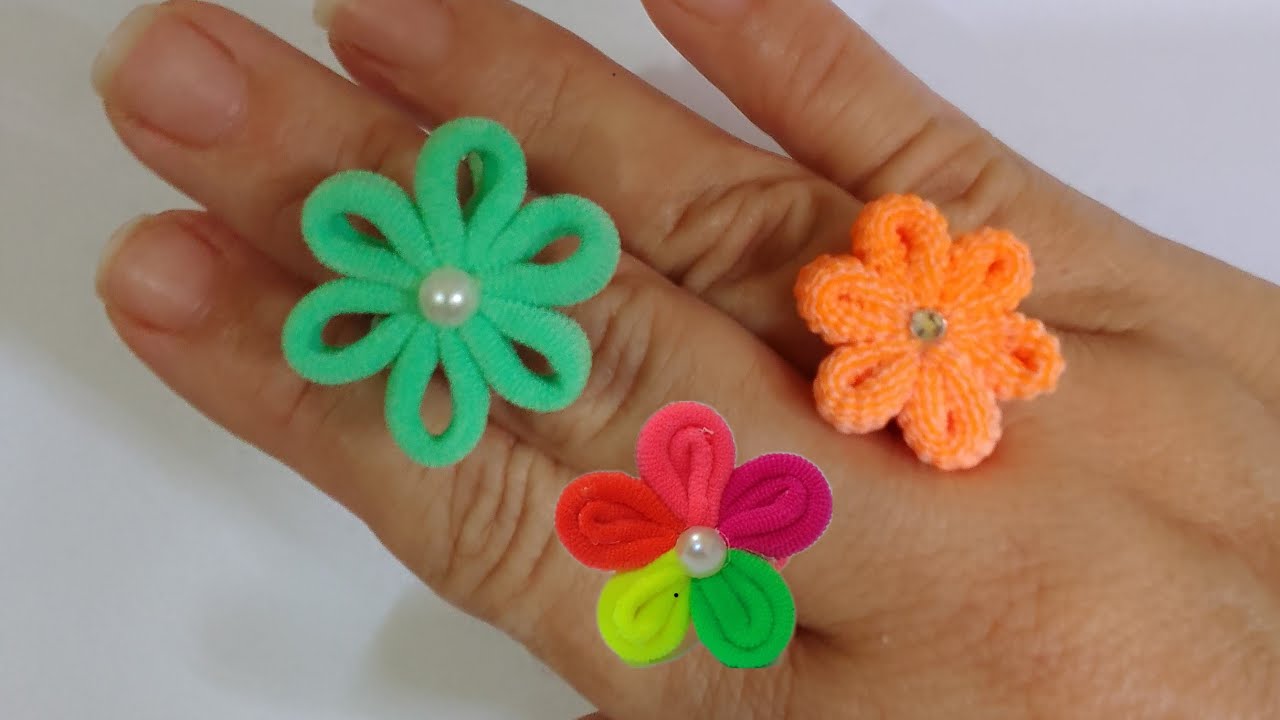 flor de xuxinha muito facil!anel de xuxinha            flor de xuxa