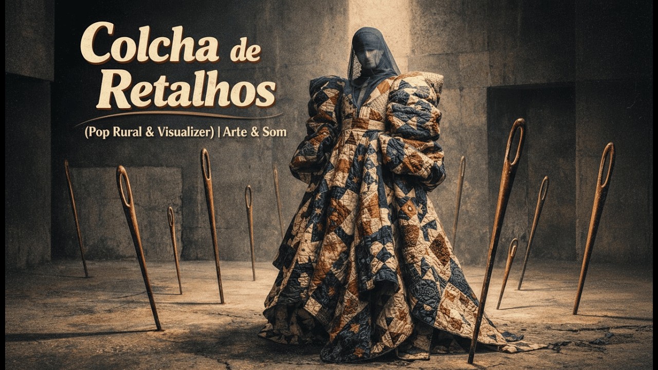 Colcha de Retalhos (Pop Rural & Visualizer) | Arte & Som 4K #musica #artevisual