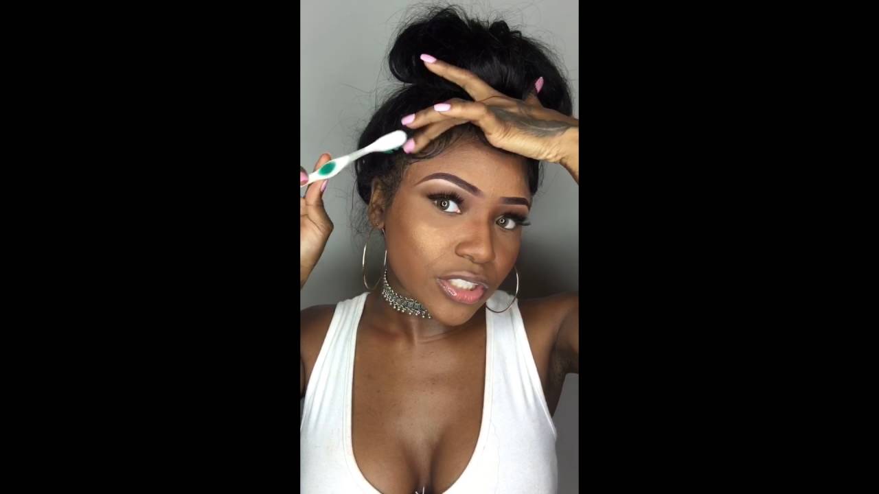 How To Do Baby Hair On A Lace Frontal You How To Do Baby Hair On A Lace Frontal