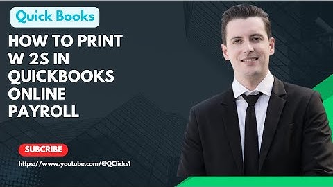 How to Print W 2s in QuickBooks Online Payroll