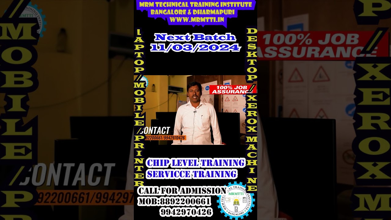 Laptop/Destop / Mobile Chip Level Training and Printer / Photocopier Repairing course