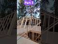 Installation of walls on the second floor of a frame house. Pediments and roof rafters. #carpenter
