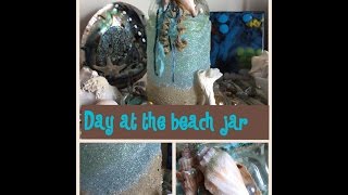 easy diy "day at the beach" jar, memory sand art project Crafty Conjuring