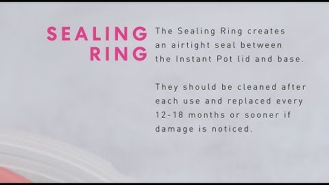 Sealing Ring: Care & Cleaning