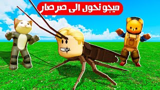 فيلم روبلوكس : ميجو جرب حياة الصراصير 🪳🪳 ضحك 😂 ( مش هتصدق القط لولو اتحول ل ايه 😂😂 )