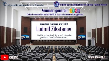 Seminari Generali IAC 2023: Ludmil Zikatanov