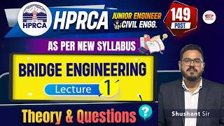 Introduction & components of Bridge, Bridge Engg. (Theory & Qs) HPRCA JE Civil Exam preparation
