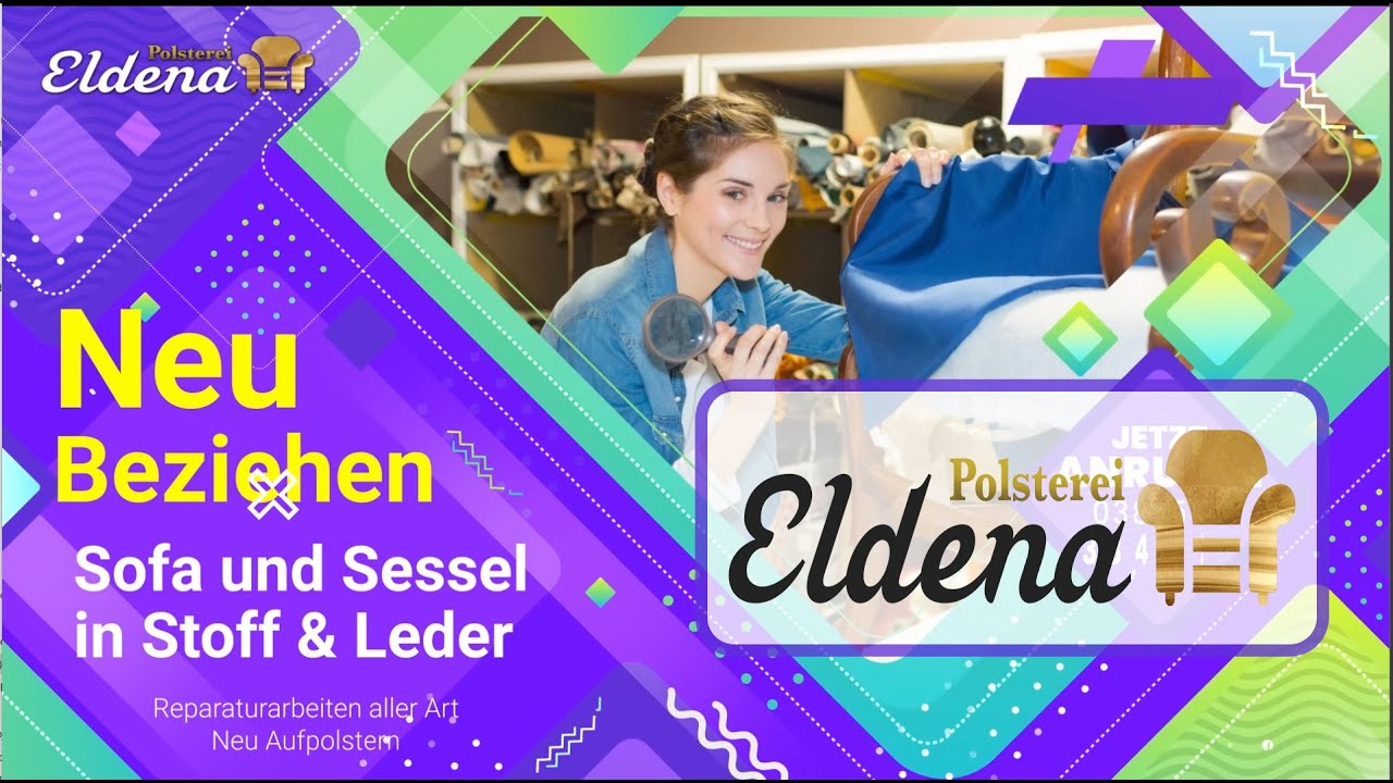 Eldena Polsterei . Polsterwerkstatt . Polsterei . Neubezug . Aufpolstern . Restaurieren . Reparatur