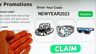 2023 5 NEW ROBLOX PROMO CODES All Free ROBUX Items in JANUARY EVENT All Free Items on Roblox