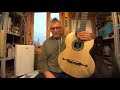 Двухгрифовая harp-guitar гитара 6+3, нейлоновые струны, работы Антона Хорина - обзор в мастерской .