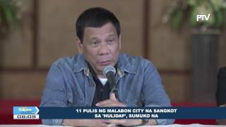 11 pulis ng Malabon City na sangkot sa 'Hulidap', sumuko na
