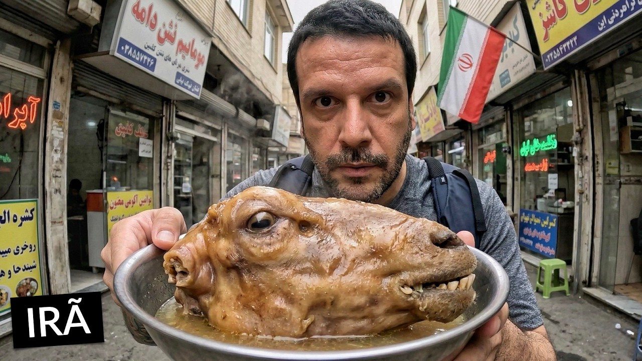 Comi o café da manhã mais BIZARRO do Irã!! 🇮🇷