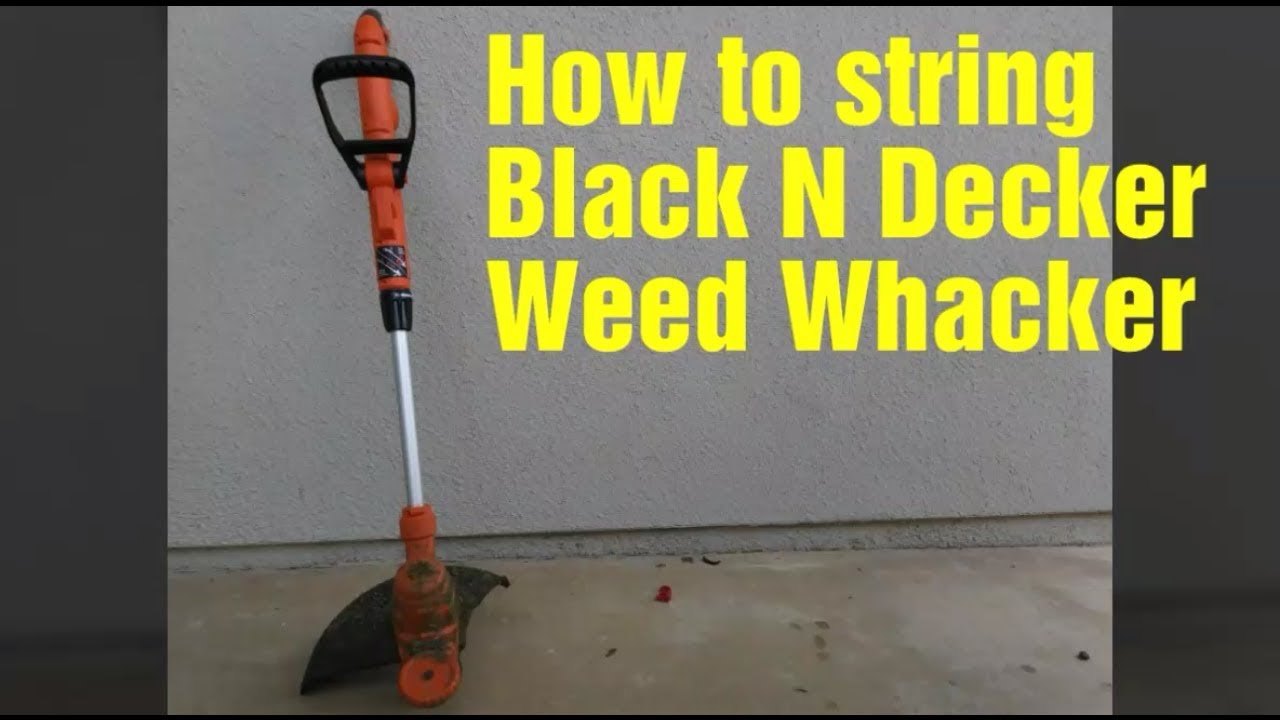 black and decker battery weed eater string