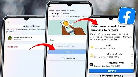 How to Remove Gmail from Facebook 2024 Check Your Email Problem | Facebook Gmail Remove Problem 2024