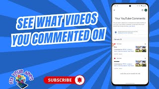 How to See What Videos You Commented on - Quick Tutorial