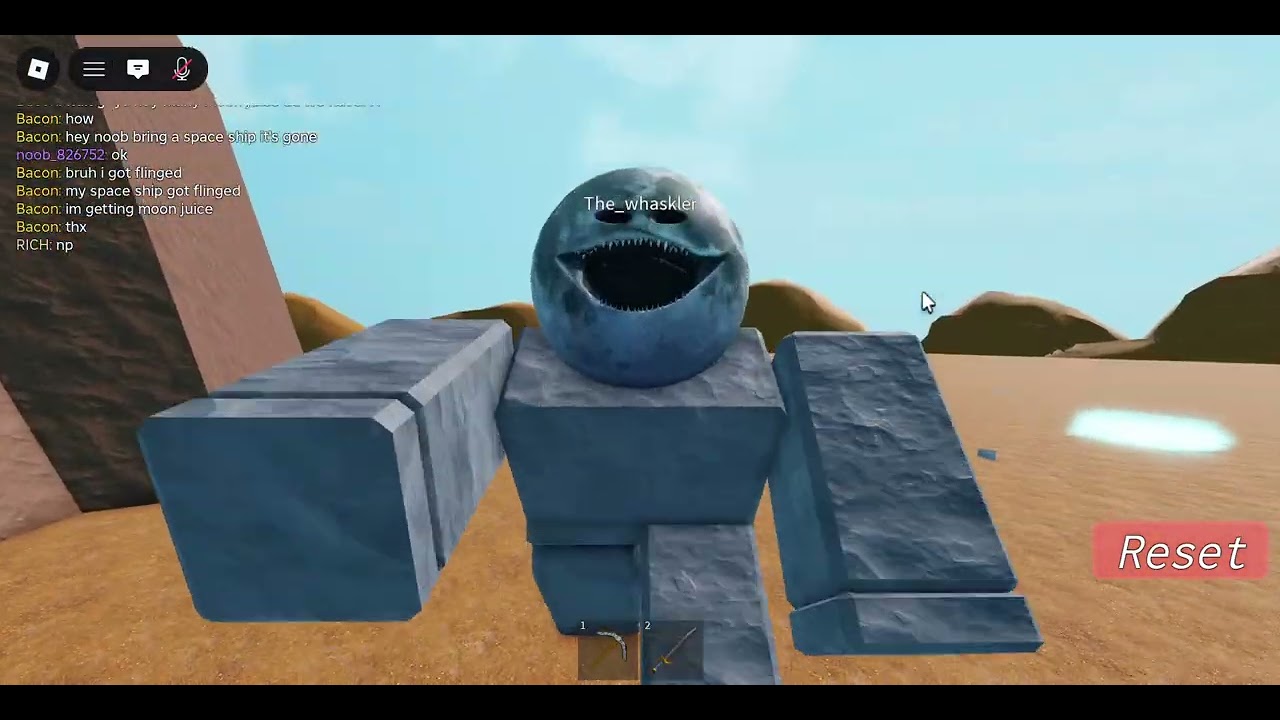 the moon woke up on roblox!