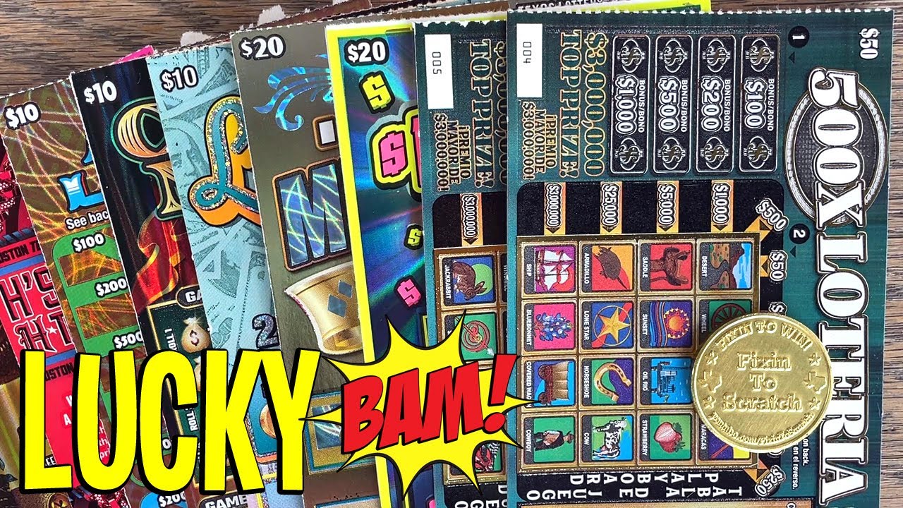 LUCKY BAM! 2X $50 500X Lottery Tickets - YouTube