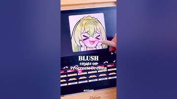 SUPER SHY #emote ANIMATION in Procreate Dreams on the iPad ☺️❤️ #art #procreate