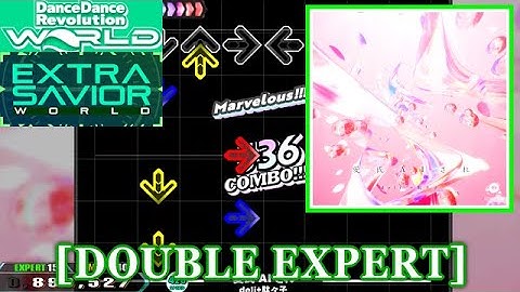 【DDR WORLD】 愛氏AIされ / deli.+駄々子 [DOUBLE EXPERT] 譜面確認+Clap